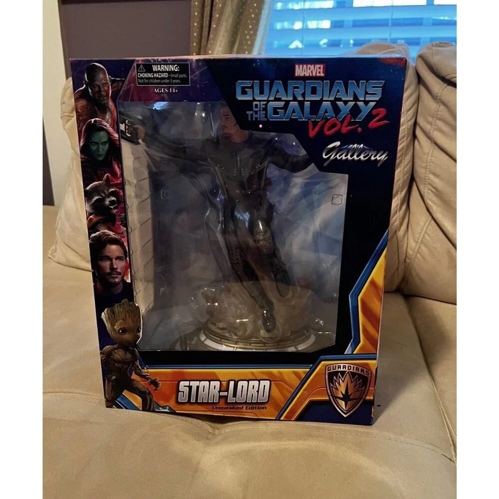 Star-Lord UNMASKED Marvel Gallery Statue Figure Guardians Of The Galaxy Vol 2 -